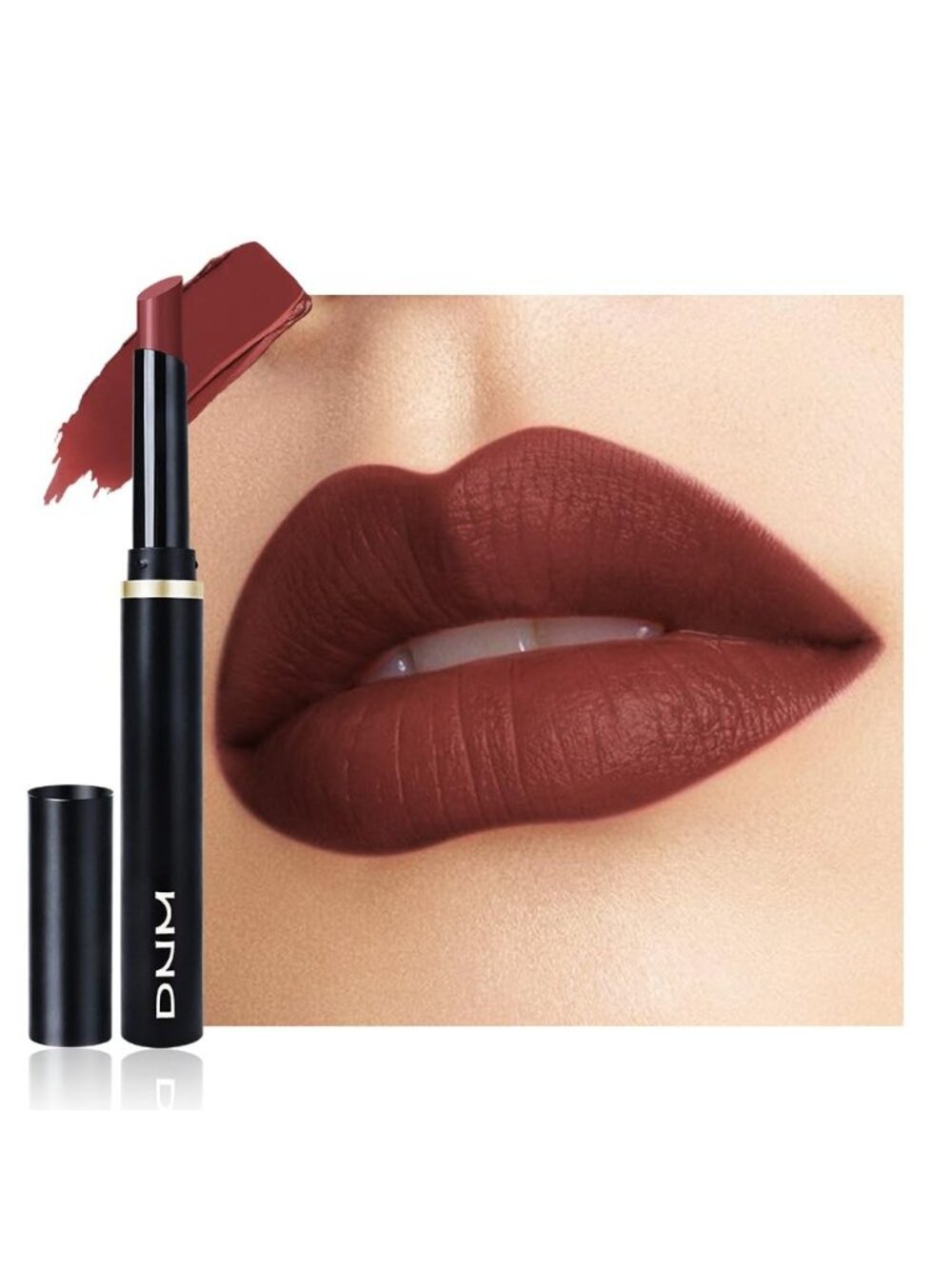 Women's 880# Maroon Long Lasting Waterproof Classic Velvet Matte Stick Lipstick